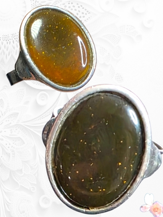 Jewelry - Vintage Oval Mood Ring Silver Tone Adjustable 7.5 956